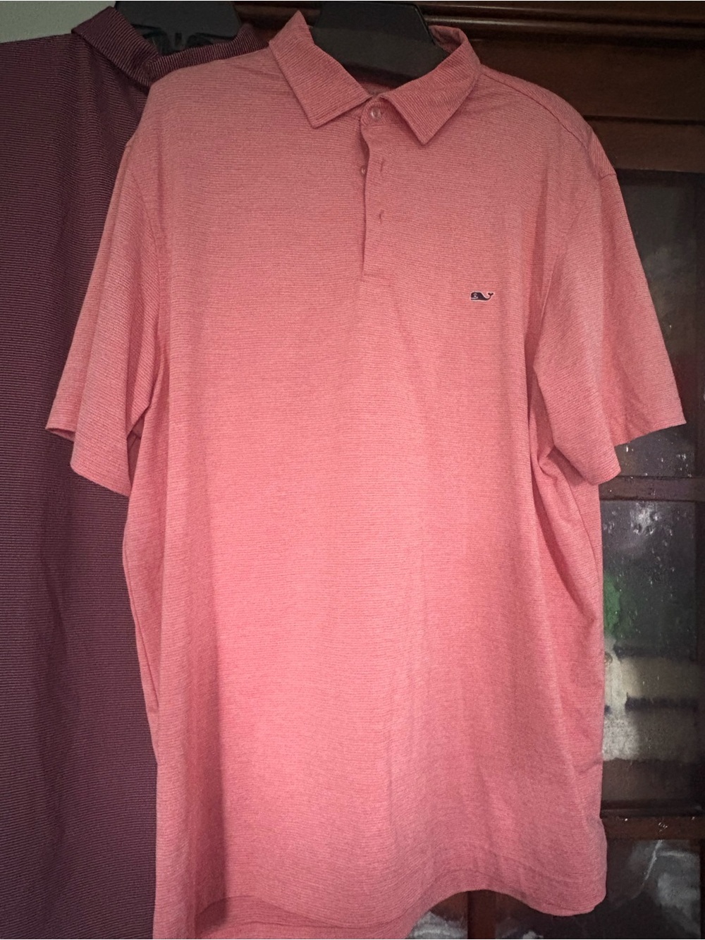 Vineyard Vines coral golf shirt sz L